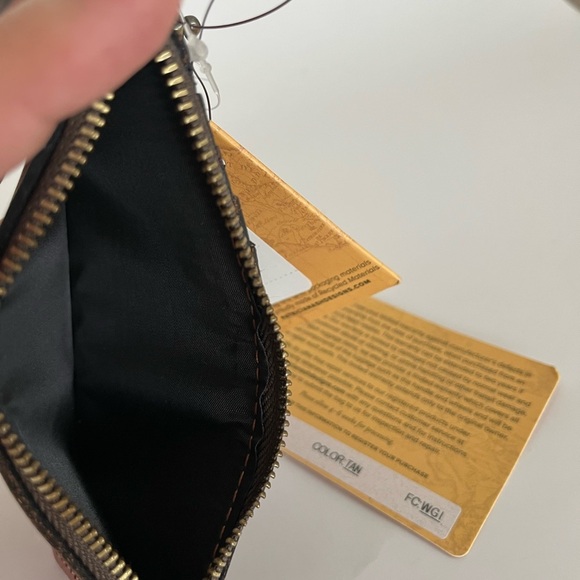 Patricia Nash Almeria Leather Credit Card Wallet - Tan - Picture 4 of 4